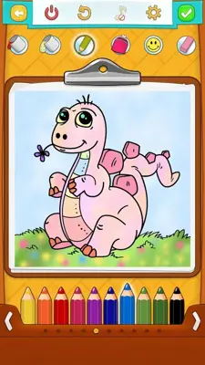 Dinosaur Coloring Pages android App screenshot 0