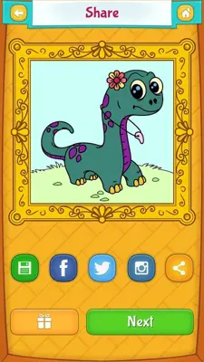 Dinosaur Coloring Pages android App screenshot 2