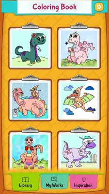 Dinosaur Coloring Pages android App screenshot 3