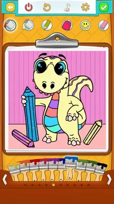 Dinosaur Coloring Pages android App screenshot 4